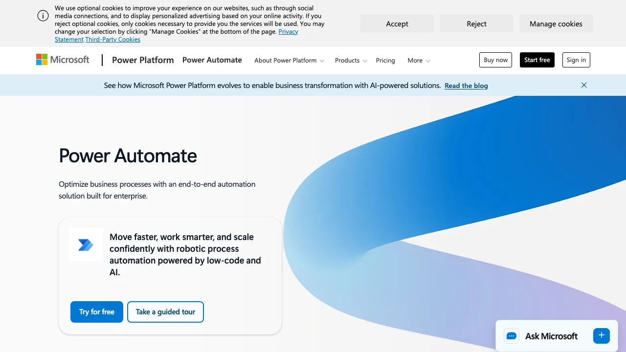 Microsoft Power Automate main image