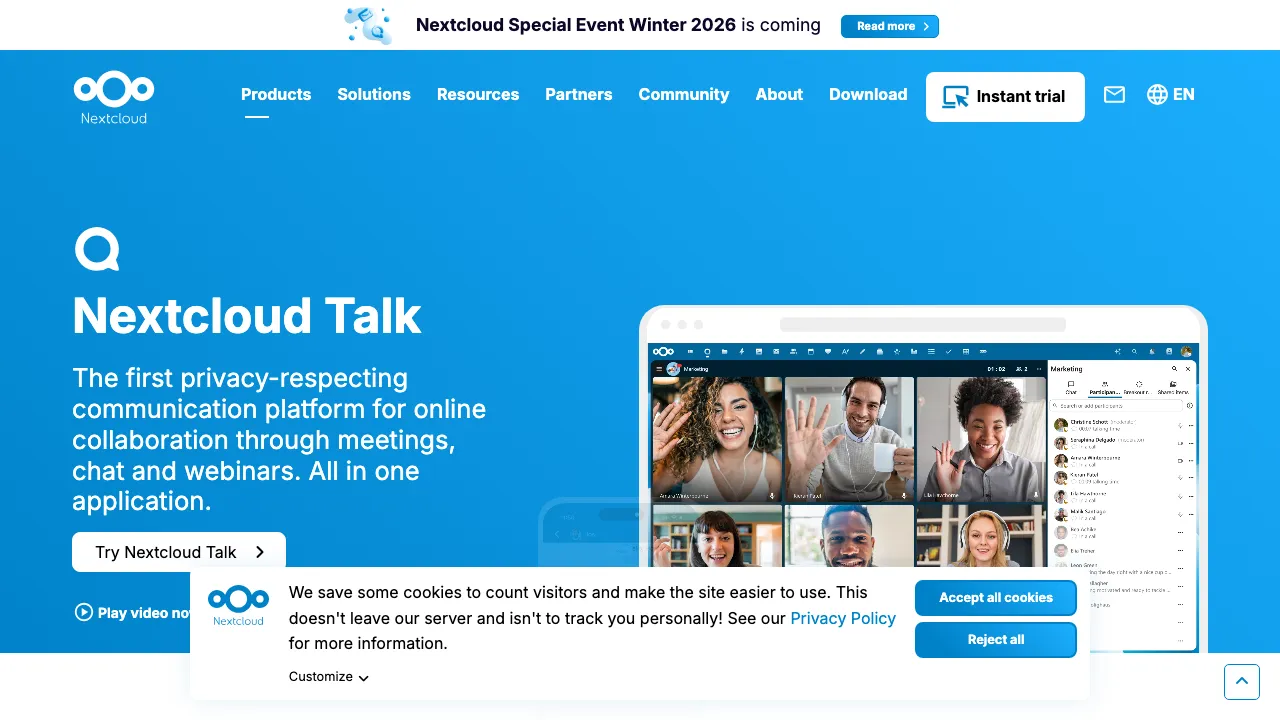 Nextcloud Talk main image